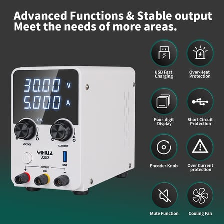 WELLHİSE YİHUA 305D-V 30V 5AH GÜÇ KAYNAĞI POWERSUPPLY
