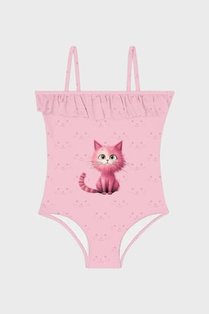 Slipstop Kiki İnce Askılı Hızlı Kuruyan Uv Korumalı Mayo Kız Çocuk MAYO SM2612000102 PEMBE