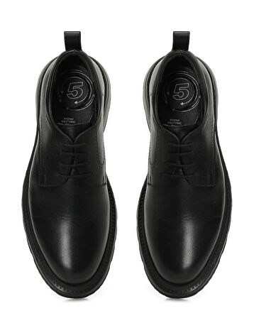 Polaris  109005 Siyah Hakiki Deri Erkek Ayakkabı