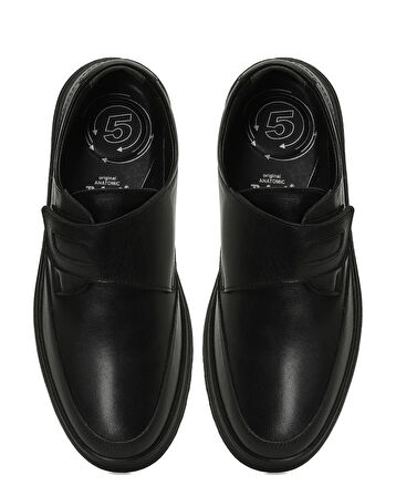 Polaris 109024 Siyah Hakiki Deri Erkek Ayakkabı