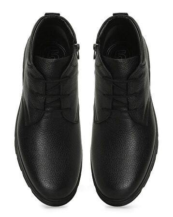 Polaris 107529 Siyah Renk Hakiki Deri Erkek Bot