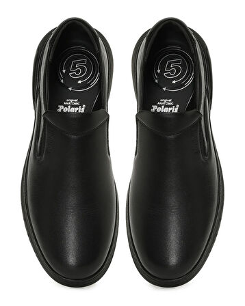 Polaris 109041 Siyah Hakiki Deri Erkek Ayakkabı