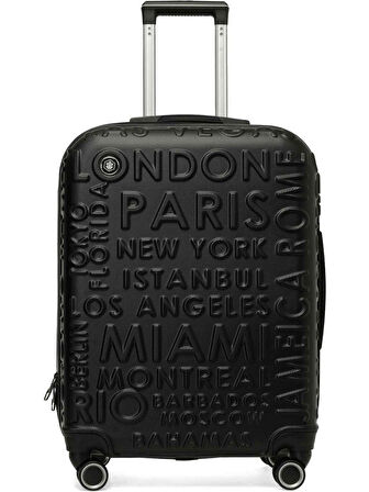 Lumberjack Lugano Siyah Renk Orta Boy Valiz