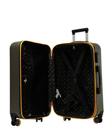 Lumberjack Barselona Haki Renk Orta Boy Valiz