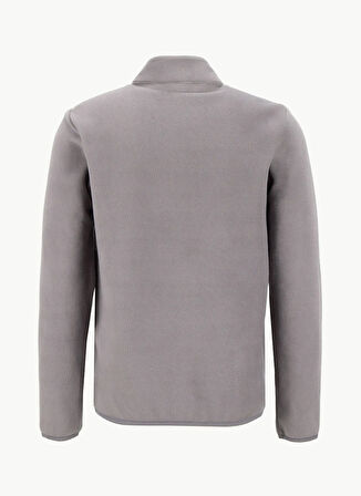 Reebok CN 10905 PIER POLAR FZ Gri Regular Fit Düz Erkek Zip Ceket