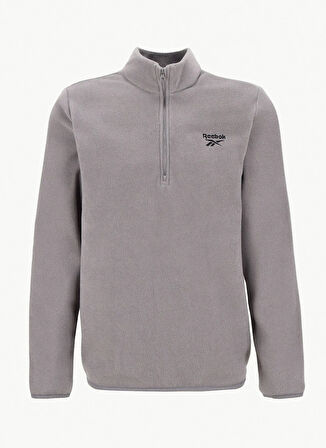 Reebok CN 10907 PIER POLAR HZ Gri Regular Fit Düz Erkek Zip Ceket