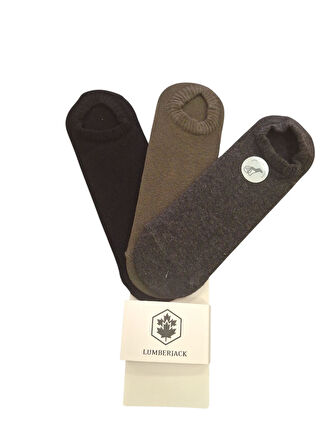 Lumberjack Creamy 3 lü Çorap Siyah Haki Gri