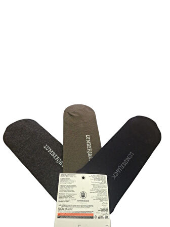 Lumberjack Creamy 3 lü Çorap Siyah Haki Gri