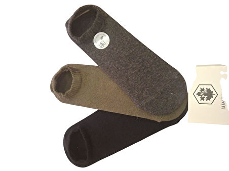 Lumberjack Creamy 3 lü Çorap Siyah Haki Gri