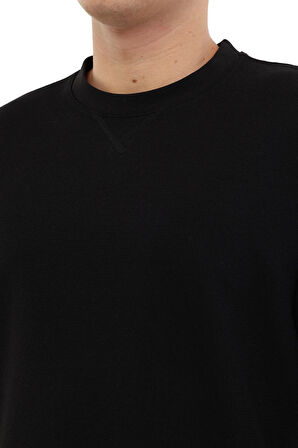 5W ML NECK 11BS60 5PR Erkek Siyah T-Shirt - 102054775