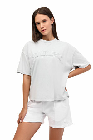 5W WL GALE 11SY788 5PR Kadın Gri T-Shirt - 102054408