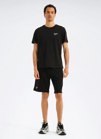 Reebok LC 6039 NEW ID REG II TEE Siyah Yuvarlak Regular Fit Baskılı Erkek T-Shirt