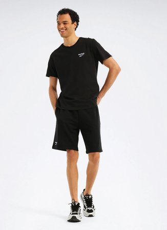 Reebok LC 6039 NEW ID REG II TEE Siyah Yuvarlak Regular Fit Baskılı Erkek T-Shirt