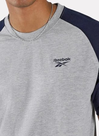Reebok 100252915 ID RAGLAN T-SHIRT Açık Gri Yuvarlak Regular Fit Düz Erkek T-Shirt