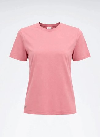 Reebok LC 6024 VERK TEE Pembe Yuvarlak Yaka Regular Fit Düz Kadın T-Shirt