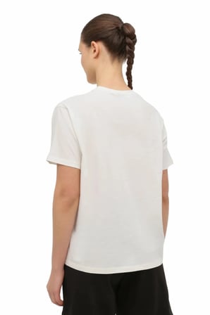 WL 11KEMY Ekru Kadın Kısa Kol T-Shirt