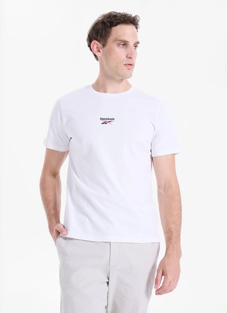 Reebok LC 6191 NEW ID REG II SL TEE Beyaz Yuvarlak Regular Fit Düz Erkek T-Shirt