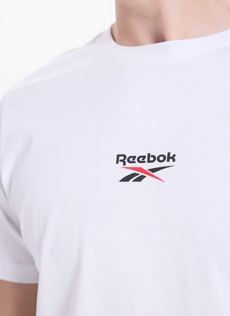 Reebok LC 6191 NEW ID REG II SL TEE Beyaz Yuvarlak Regular Fit Düz Erkek T-Shirt