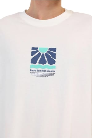 ML RAVON 11HL-202 KIRIK BEYAZ Erkek Kısa Kol T-Shirt
