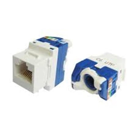 Teldata TLD-UTP180 CAT6 180° UTP Keystone Jack 10 lu Paket Legrand Type 
