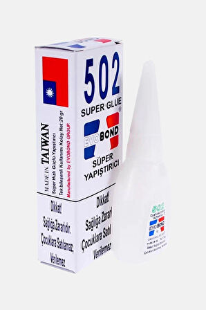 EVO BOND 502 SÜPER GLUE JAPON YAPIŞTIRICI ORJİNAL TAYVAN ÜRETİM