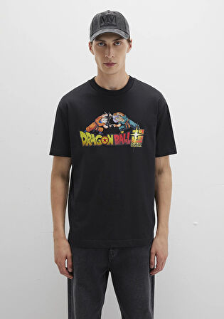 Dragon Ball Baskılı Siyah Tişört 0612932-900