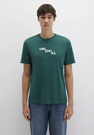 Mavi İstanbul Baskılı Yeşil Tişört 0612274-90960