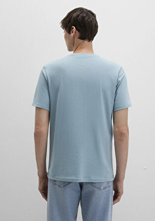Mavi Logo Baskılı Mavi Tişört 0612896-70838