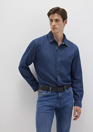 Roy Lux Black Koyu Indigo Mavisi Jean Gömlek 0210496-90767