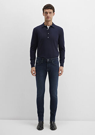 James Lux Black Puslu Koyu Mavi Jean Pantolon 0042490825