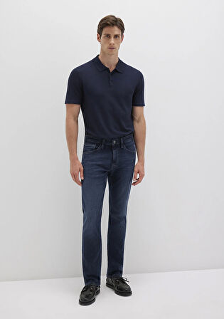 Marcus Sporty Puslu Mürekkep Mavi Jean Pantolon 0035190650