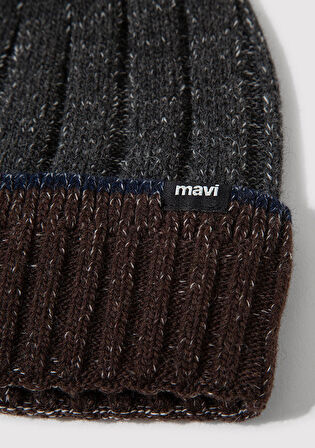 Yün Karışımlı Gri Bere 0912003-24674