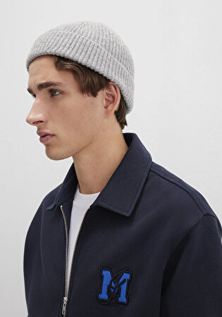 Yün Karışımlı Gri Bere 0912010-23854