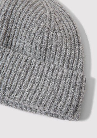 Yün Karışımlı Gri Bere 0912010-23854