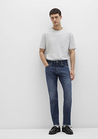 Marcus Mavi Premium Vintage Koyu Mavi Jean Pantolon 0035190652