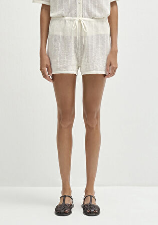 Ekru Şort 1410223-70057