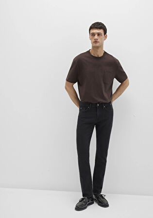 Jake Classic Denim Yıkamalı Antrasit Jean Pantolon 0042290642