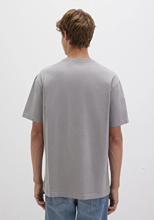 Baskılı Gri Tişört 0612915-70076