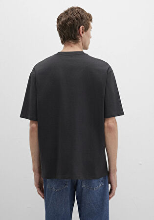 Mavi Baskılı Gri Tişört 0612911-70090