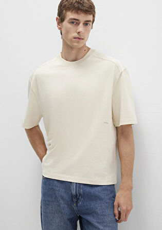 Bisiklet Yaka Lacivert Basic Tişört 0612909-70065