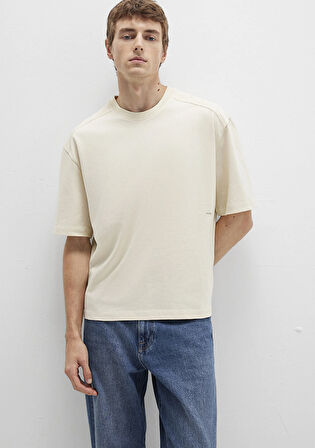 Bisiklet Yaka Lacivert Basic Tişört 0612909-70065