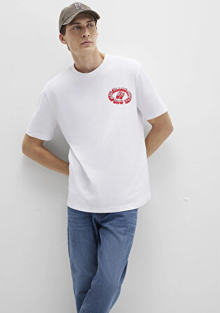 Mavi Jeans Baskılı Beyaz Tişört 0612898-620