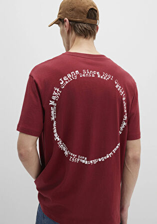 Mavi Jeans Baskılı Kırmızı Tişört 0612899-89065