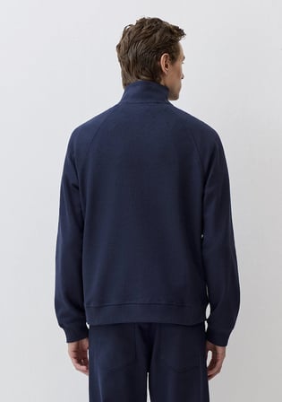Yarı Fermuarlı Lacivert Sweatshirt 0S10376-70490