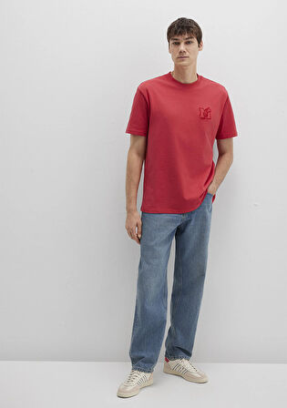 MJ Baskılı Pembe Tişört 0612885-71079