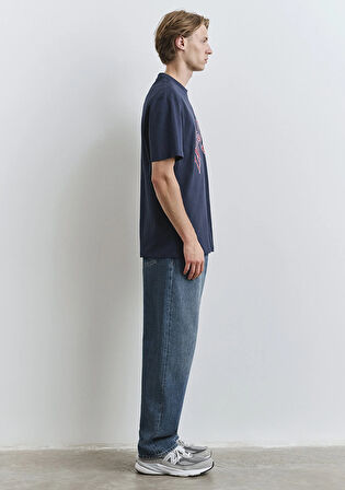 Baskılı Lacivert Tişört 0612882-89353