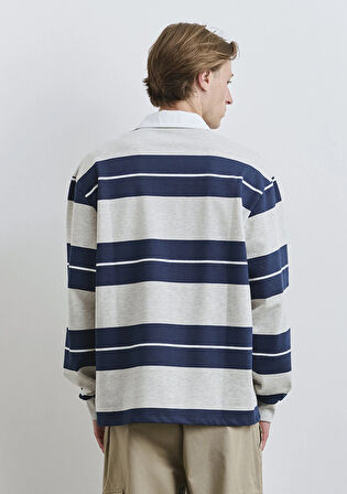 Blok Çizgili Polo Tişört 0612847-89353