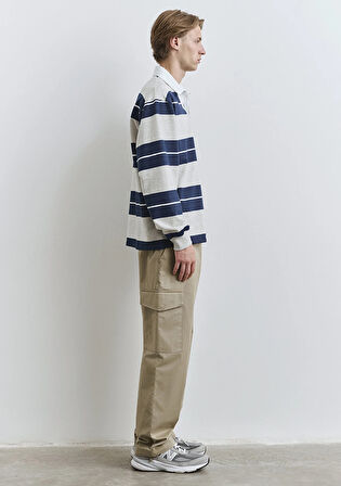 Blok Çizgili Polo Tişört 0612847-89353