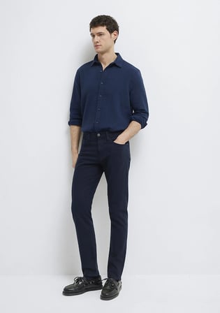 Marcus Koyu Lacivert Comfort Gabardin Pantolon 0035190674