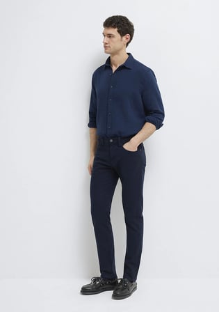 Marcus Koyu Lacivert Comfort Gabardin Pantolon 0035190674